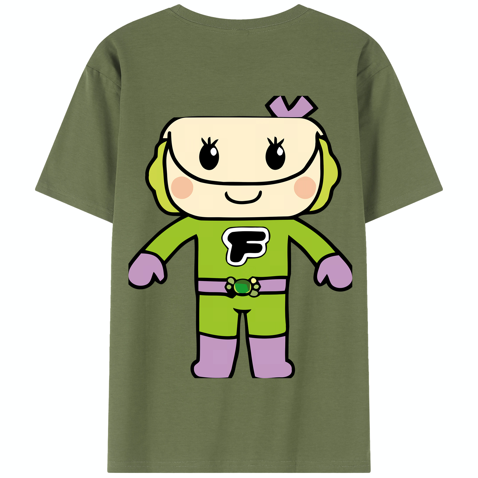 （画像用） アンパンマン Anpanman 綿100％半袖Tシャツ（背面プリント）